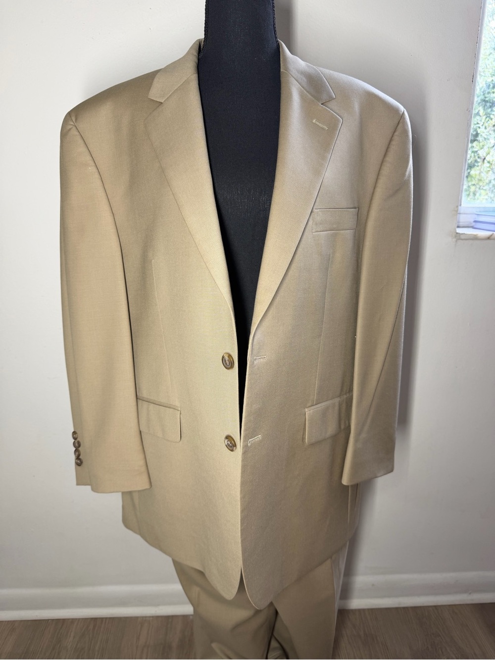 Ralph Lauren Tan Two-Button Men's Suit Blazer 100% wool